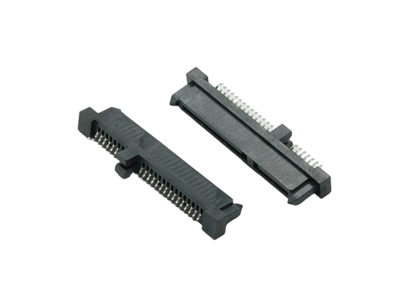 SATA 7+15P 单排脚 中间扣板 